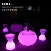 Led bar bàn ktv ánh sáng bàn cà phê quay LED điều khiển từ xa đầy màu sắc đồ nội thất dạ quang Glowing hình bàn cà phê - Bàn / Bàn