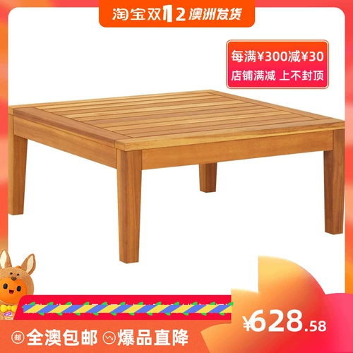 На открытом воздухе столик 64x64x29 см. Вилла двор таблетки столик против коррозии деревянный длинный стол.