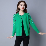 Áo len mới mùa xuân 2019 Jingdong Vipshop sẽ là thương hiệu thời trang nữ hoang dã áo len ngắn đan - Cardigan