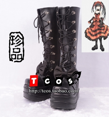 taobao agent TCOS Elf again Dating Battle Big Three COS Shoes Shiqi San COS high boots and puffy cake boots