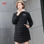 Saiqi phiên bản dài của áo khoác cotton nữ 2018 thu đông 2018 Slim cổ áo ấm áp cotton phù hợp với thời trang áo khoác nữ - Quần áo độn bông thể thao ao long vu