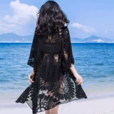 Пляжное платье, кружевной купальник, одежда для защиты от солнца для плавания, куртка, нагрудник, пляжный стиль