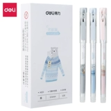 Стираемая черная милая ручка-роллер для школьников, в корейском стиле, 0.5мм