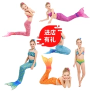 Đồ bơi nàng tiên cá bé gái Đồ bơi bé gái Nàng tiên cá bikini bikini bé áo tắm có mắt cá chân - Đồ bơi trẻ em