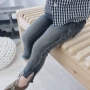 Quần jeans bé gái xuân hè 2019 mới cho bé quần lửng 1-3 tuổi 4 phiên bản Hàn Quốc của quần lửng cho bé - Quần jean quần sooc bò bé gái