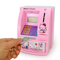 Творческие дети банкомат сэкономить банки Дейт Танк Автоматический доступ к машине симпатичный супер большой пароль мультфильм банкноты