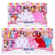 Ragdoll Barbie Đặt Hộp quà lớn Cô gái Công chúa Thay quần áo Học sinh lớn Chơi Đồ chơi trong nhà - Búp bê / Phụ kiện