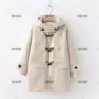 Áo khoác nữ mùa đông của Nhật Bản Windhorn Buckle Plus Áo khoác len lông thú hoang - Trung bình và dài Coat áo khoác