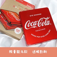 The face shop 诗 小铺 Coca Cola tên giới hạn chín màu 9 màu phấn mắt Jiugong lưới mắt phấn mắt 3ce 9 màu