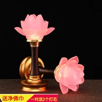 Liuli Lotus Lantern светодиодная плавка -в доме длинный яркий свет для Будды фонарь Будда передняя лампа розовый лотос фонари