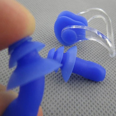 Затычки для ушей 柔软硅胶鼻甲盒装鼻夹耳塞套装男女儿童通用游泳装备防丢失防呛水 Top grade