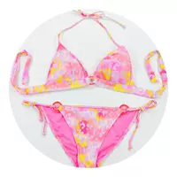 Victoria nhỏ ngực gợi cảm bikini tam giác cúp châu Âu và Hoa Kỳ không có đồ bơi bằng thép chăm sóc kỳ nghỉ bãi biển bí mật ba điểm - Bikinis áo tắm đẹp 2020