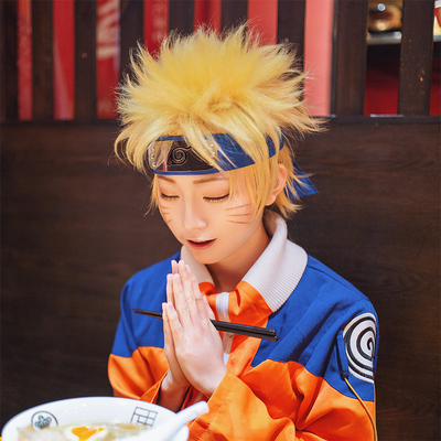 taobao agent Naruto, lemon helmet, universal wig, cosplay