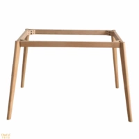 Bàn ghế gỗ tùy chỉnh bàn học máy tính bàn chân gỗ rắn chân gỗ với khung kích thước lớn phụ kiện bàn chân bạch đàn - FnB Furniture chân bàn kim loại