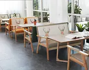Khách sạn văn phòng theo phong cách Nhật Bản phục vụ studio đồ nội thất thời trang hai người đôi phòng khách ba người khu vực bàn ghế cổ - FnB Furniture