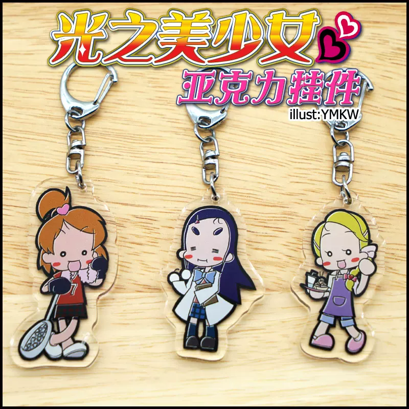 П pendant брелок Pretty Cure Акрил Nagisa Mimo, Honoka Yukijo, Hikaru Kujo