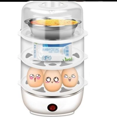 Hấp trứng tạo tác chống khô nồi luộc trứng bằng thép không gỉ gia dụng đa chức năng nồi hấp trứng nhỏ máy ăn sáng tạo tác ký túc xá - Nồi trứng