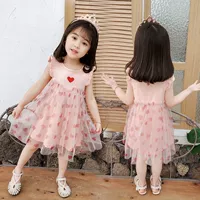 Летнее детское платье, юбка, детская одежда, 2021 года, в корейском стиле, в западном стиле