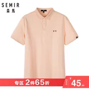 Áo thun ngắn tay Senma áo thun nam 2019 hè mới phiên bản Hàn Quốc xu hướng ve áo nam sinh viên từ bi - Polo