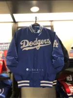 SF Đài Loan mua đồng phục bóng chày nam MlB LA Dodgers cộng với áo khoác bông áo khoác đội - Thể thao sau áo thể thao nữ