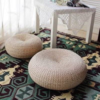 Скандинавская соломенная плетеная подушка, «сделай сам», скандинавский стиль, увеличенная толщина