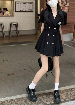 taobao agent Summer advanced dress, suit, plus size, high-quality style, bright catchy style, fitted
