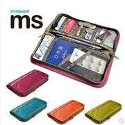 Túi đựng hộ chiếu đa năng chính hãng Msapes Korea Gói tài liệu du lịch Gói hộ chiếu Clip Chủ thẻ Ví túi lưu trữ - Túi thông tin xác thực