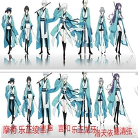 Spot v + vocaloid kiếm mùa xuân và mùa thu COS từ và Luo Tianyi Mo Ke Le đang chửi thề cosplay - Cosplay đồ cosplay gợi cảm