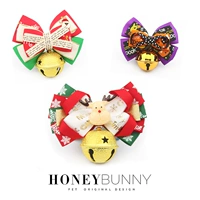 Японская рождественская галстук-бабочка, чокер, колокольчик с бантиком, xэллоуин, домашний питомец, кот