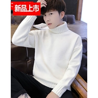 Langgu 2018 mùa thu đông dày áo len cổ cao nam ấm áp áo len nam áo len phiên bản Hàn Quốc của Slim - Áo len thể thao / dòng may khoác len cardigan