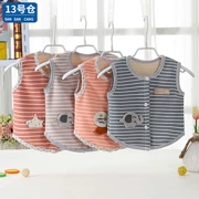 Cotton đầy màu sắc siêu mềm mại cộng với nhung phim hoạt hình Hàn Quốc mùa thu và mùa đông ấm áp cho bé sơ sinh - Áo ghi lê