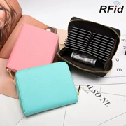 2018 mới dành cho nam organ da thẻ RFID gói thẻ phụ nữ đặt thẻ kinh doanh đa chức năng gói thẻ bằng lái xe