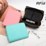 2018 mới dành cho nam organ da thẻ RFID gói thẻ phụ nữ đặt thẻ kinh doanh đa chức năng gói thẻ bằng lái xe ví đựng thẻ