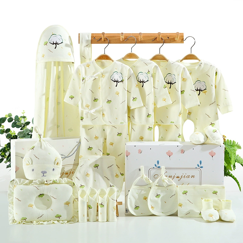 ABC Cotton Quần áo trẻ sơ sinh Hộp quà tặng sơ sinh 0-3 Tháng 6 Mùa hè Sơ sinh Trẻ sơ sinh Trăng tròn - Bộ quà tặng em bé