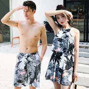 Cặp đôi áo tắm 2019 mùa hè mới mùa hè bên bờ biển khu nghỉ mát mùa xuân nóng bỏng váy liền thân góc cạnh bảo thủ - Vài đồ bơi