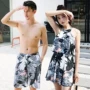 Cặp đôi áo tắm 2019 mùa hè mới mùa hè bên bờ biển khu nghỉ mát mùa xuân nóng bỏng váy liền thân góc cạnh bảo thủ - Vài đồ bơi đồ đôi mặc đi biển	