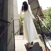 Áo khoác lông cáo trắng cổ áo cashmere nữ 2018 mùa đông mới màu rắn dày áo len nữ quần áo nữ Hàn Quốc - Áo Hàn Quốc