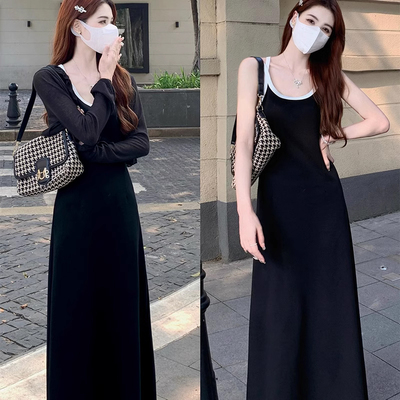 taobao agent Dress, spring design long skirt, belt, plus size, trend of season, backless