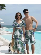 Phong cách dân tộc cặp đôi đồ bơi ba mảnh Hàn Quốc phù hợp với tuần trăng mật áo tắm tuần trăng mật nam spa đồ bơi - Vài đồ bơi