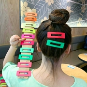Hàn Quốc Dongdaemun với cùng một đoạn nhựa màu BB clip 泫 net tóc mái đỏ clip phụ nữ bên clip phụ kiện tóc - Phụ kiện tóc