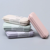 Экологичная складная портативная посуда для путешествий, дорожный комплект, палочки для еды, ложка, вилка для школьников и студентов, 3 предмета