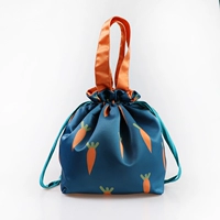 Морковная мультяшная сумка для ланча, сумка для еды, сделано на заказ