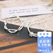 Nhẫn nữ sterling bạc đơn giản sinh viên tươi Nhật Bản và Hàn Quốc hipster trang trí ngón tay nhẫn nhẫn nhẫn ring mật ong đuôi nhẫn