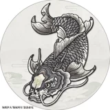 Симметричная наклейка с тканью Koi.