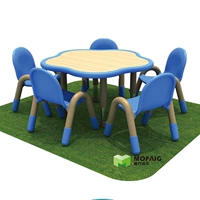 Кагуа сливовый стол в детском сайте детского уживания Стул Стул Плейм Цветение Сплошное дерево