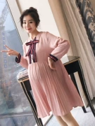 Áo bà bầu mùa xuân đại học đầm gió trong đoạn dài cỡ lớn Váy bà bầu thời trang áo mới thủy triều phiên bản Hàn Quốc - Sản phẩm HOT