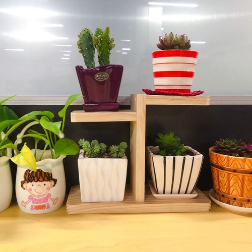Маленькая креативная лампа для растений для офиса в форме цветка