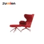 Zurnion thiết kế nội thất SHOWTIME LOUNGER GHẾ VÀ ghế tựa OTTOMAN - Đồ nội thất thiết kế đôn gỗ tròn