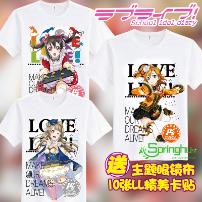 taobao agent LoveLive Nanda Nicoto Nonjo Anime Peripheral Short -sleeved Clothing Spring and Summer Anime T -shirt/Pain