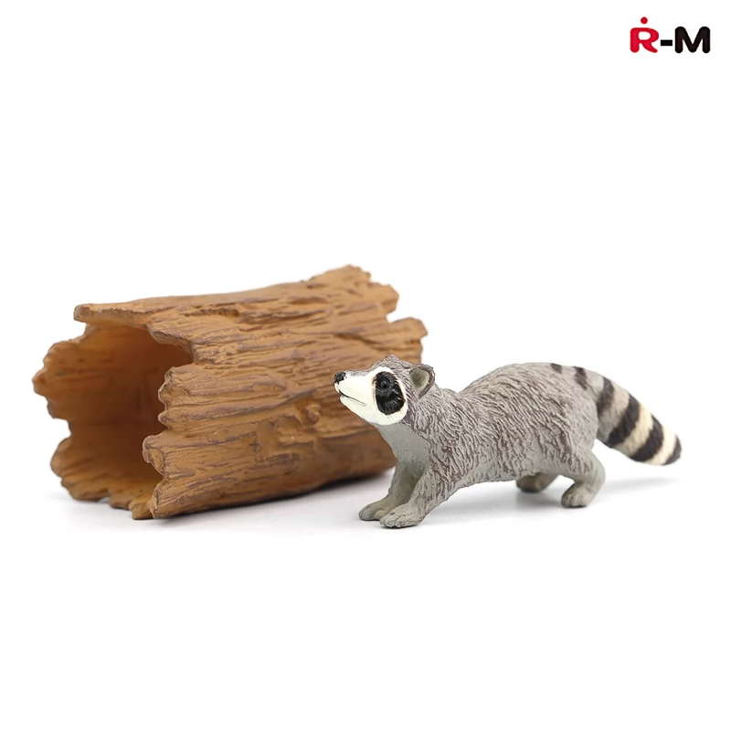 Nhật Bản rement mô phỏng động vật mô hình đồ chơi trang trí đồ chơi hoang dã loạt động vật nhỏ trang trí quà tặng lửng và ống cây - Đồ chơi gia đình
